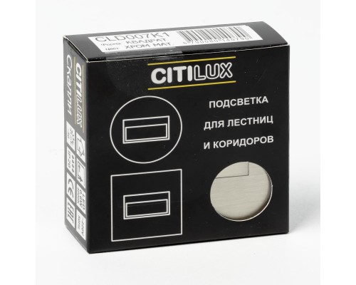 CLD007K1 Скалли Квадр. ХромМат. 1W*4000K