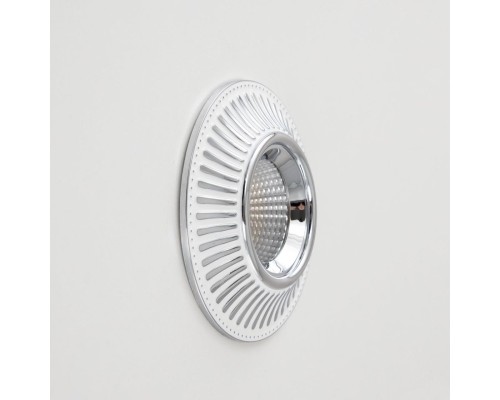 CLD042NW1 Дзета Белый+Хром  Св-к Встр. 7W*3500K