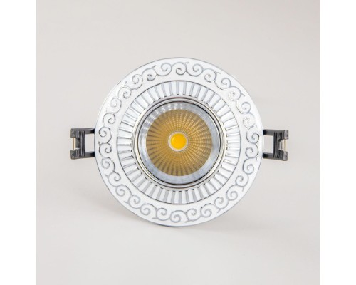 CLD041NW1 Боска Белый+Хром  Св-к Встр. 7W*3500K