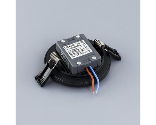 Встраиваемый светодиодный светильник Citilux CLD50R082 Омега 8 Вт 3000K Черный