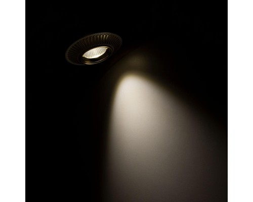 CLD042NW2 Дзета Белый+Золото  Св-к Встр. 7W*3500K