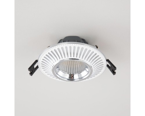 CLD042NW1 Дзета Белый+Хром  Св-к Встр. 7W*3500K