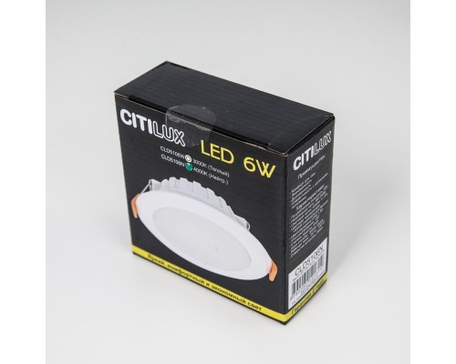 Встраиваемый светодиодный светильник Citilux CLD5106N Кинто 6 Вт 4000K Белый