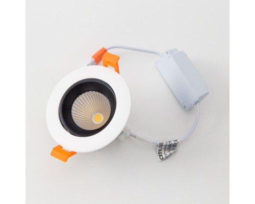CLD001NW4 Альфа Бел+Черный Св-к Встр. LED 7W*3500K