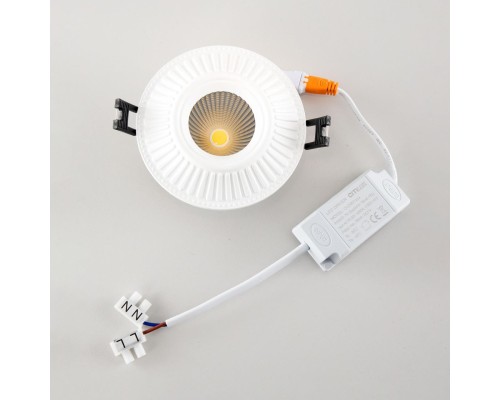 CLD042NW0 Дзета Белый  Св-к Встр. 7W*3500K