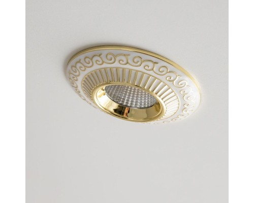 CLD041NW2 Боска Белый+Золото  Св-к Встр. 7W*3500K