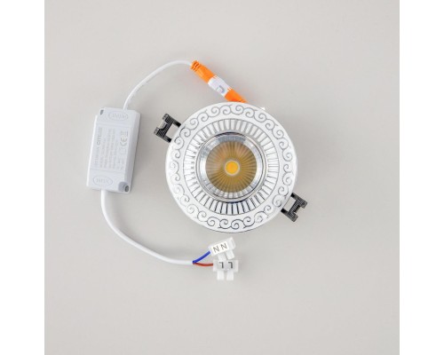 CLD041NW1 Боска Белый+Хром  Св-к Встр. 7W*3500K