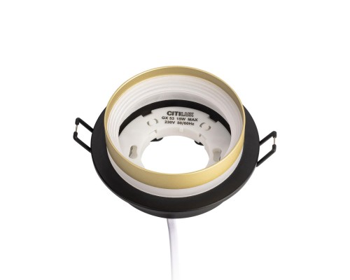 CL002D14 Hardy Черный+Золото  Св-к Встраиваемый