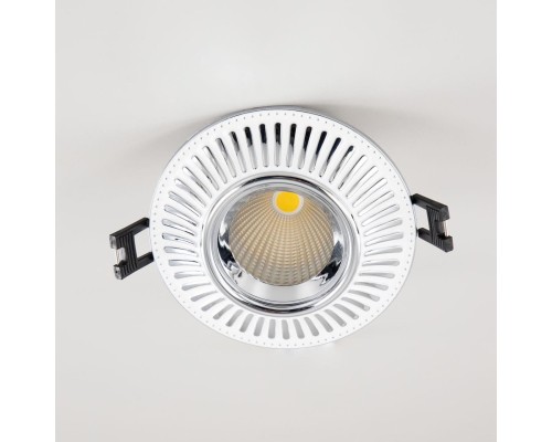 CLD042NW1 Дзета Белый+Хром  Св-к Встр. 7W*3500K