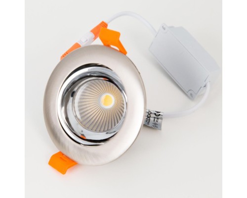 CLD001NW5 Альфа ХромМат+Хром Св-к Встр. LED 7W*3500K