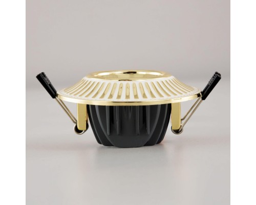 CLD042NW2 Дзета Белый+Золото  Св-к Встр. 7W*3500K