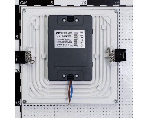 Встраиваемый светодиодный светильник Citilux CLD50K150 Омега 15 Вт 3000K Белый