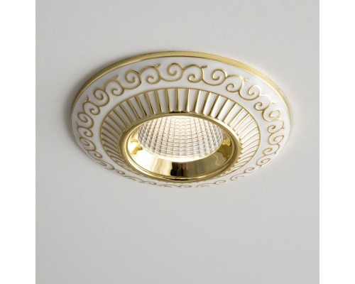 CLD041NW2 Боска Белый+Золото  Св-к Встр. 7W*3500K