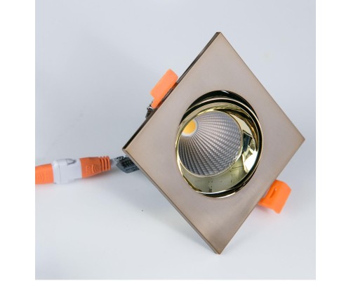 CLD001KNW6 Альфа Бронза+Зол Св-к Встр. LED 7W*3500K