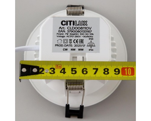 CLD008110V Акви Белый Св-к Встр. 7W*Мульти