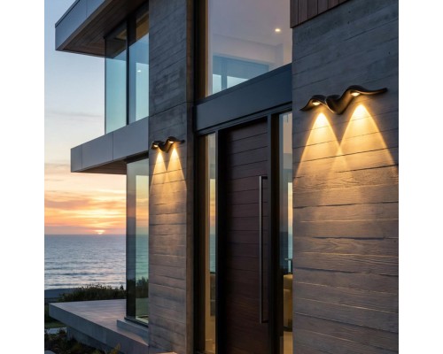 CLU0805BK JONATHAN Черный Настенный Уличный Св-к