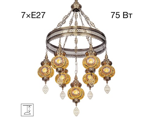 CL419165 Каир Мозаика Янтарь Люстра