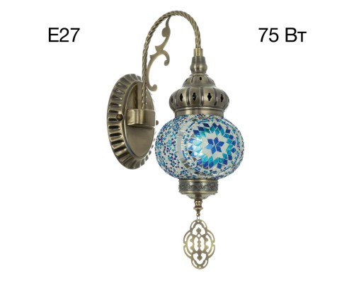 CL419316 Каир Мозаика Синяя Бра