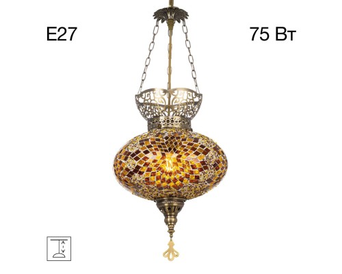 CL419125 Каир Мозаика Янтарь Подвес