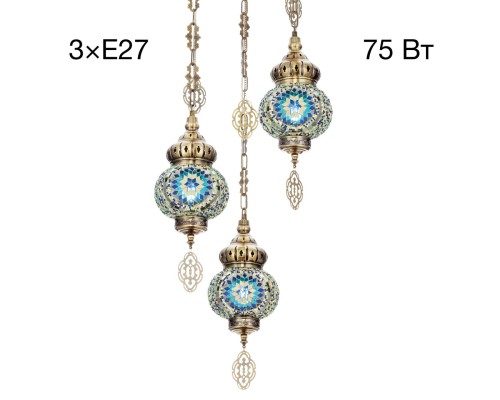 CL419136 Каир Мозаика Синяя Подвес