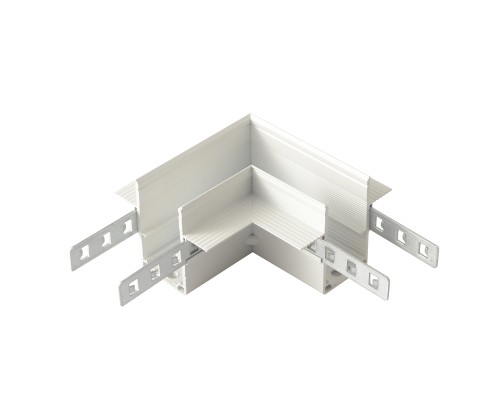 Соединитель для магнитного встраиваемого шинопровода для ГКЛ12,5 мм угловой Crystal Lux CLT 0.223 11 WH