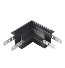 Соединитель для магнитного встраиваемого шинопровода для ГКЛ12,5 мм угловой Crystal Lux CLT 0.223 11 BL