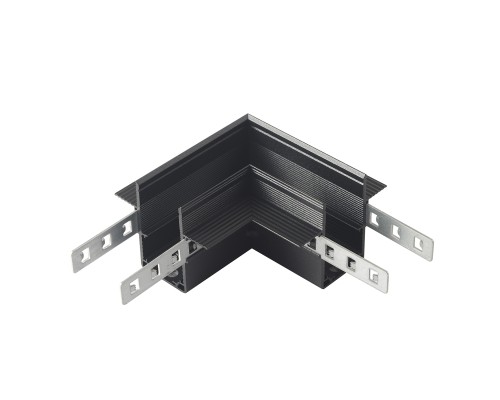 Соединитель для магнитного встраиваемого шинопровода для ГКЛ12,5 мм угловой Crystal Lux CLT 0.223 11 BL