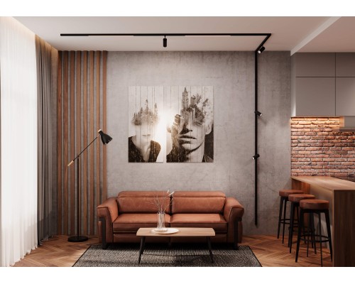 Шинопровод магнитный накладной Crystal Lux CLT 0.114 01 L2000 BL