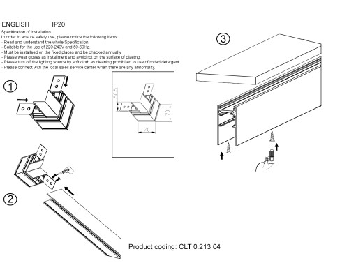 Соединитель для магнитного накладного шинопровода угловой Crystal Lux CLT 0.213 04 WH