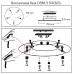 Универсальная потолочная база Crystal Lux D350-5 NICKEL Никель