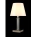 Настольная лампа Crystal Lux NICOLAS LG1 NICKEL/WHITE E14 1*60W никель/прозрачный