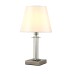 Настольная лампа Crystal Lux NICOLAS LG1 NICKEL/WHITE E14 1*60W никель/прозрачный