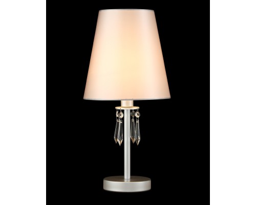Настольная лампа Crystal Lux RENATA LG1 SILVER E14 1*60W Серебряный