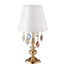 Настольная лампа Crystal Lux MERCEDES LG1 GOLD/COLOR E14 1*60W Золото