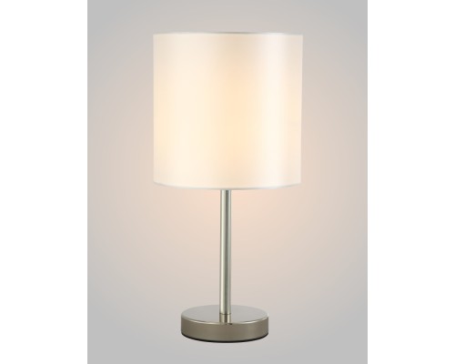 Настольная лампа Crystal Lux SERGIO LG1 NICKEL Е14 1*60W Никель