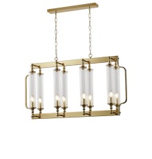 Люстра Crystal Lux TOMAS SP8 L1000 BRASS