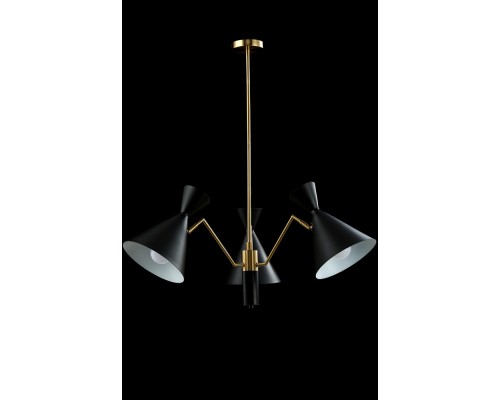 Люстра подвесная Crystal Lux JOVEN SP3 GOLD/BLACK E27 3*60W Золото