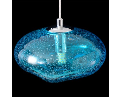 Светильник подвесной Crystal Lux FORMLESS SP1 BLUE