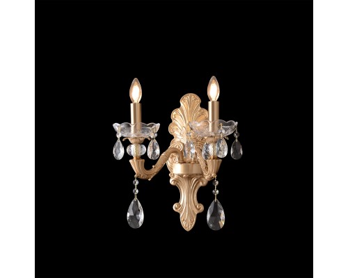 Бра Crystal Lux ELIZABETH AP2 BRASS