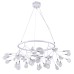 Подвесная светодиодная люстра Crystal Lux 45W 3000K EVITA SP45 D WHITE/TRANSPARENT Белый