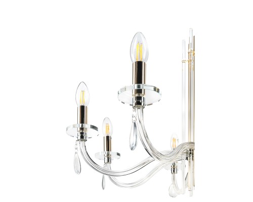 Люстра Crystal Lux AURELIO SP8 GOLD+CHROME/TRANSPARENT