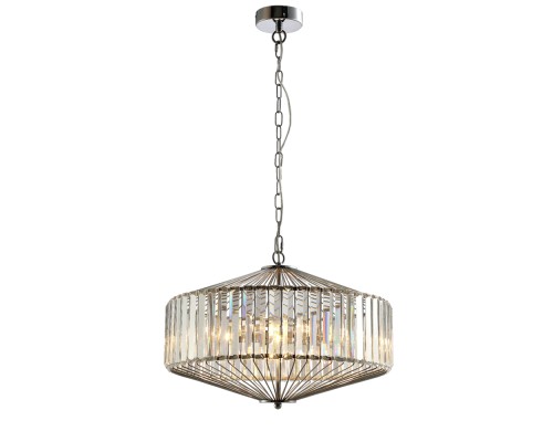 Люстра подвесная Crystal Lux FIESTA SP5 CHROME/TRANSPARENTE E14 5*60W Хром