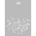 Подвесная светодиодная люстра Crystal Lux 63W 3000K EVITA SP63 WHITE/TRANSPARENT Белый