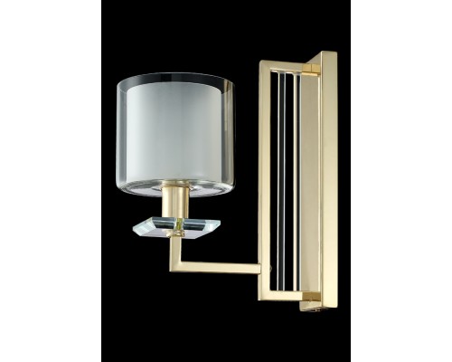 Бра Crystal Lux NICOLAS AP1 GOLD/WHITE E14 1*60W золото/прозрачный