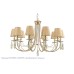 Люстра подвесная Crystal Lux VICTORIA SP10 GOLD/AMBER E14 10*60W золото