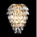 Бра хрустальное Crystal Lux CHARME AP3 GOLD/TRANSPARENT G9 3*40W Золотой