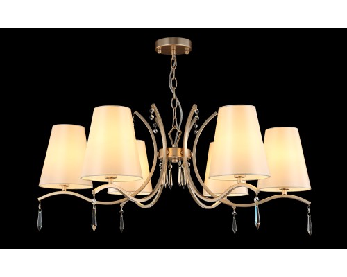 Люстра подвесная Crystal Lux RENATA SP6 GOLD E14 6*60W Золотой