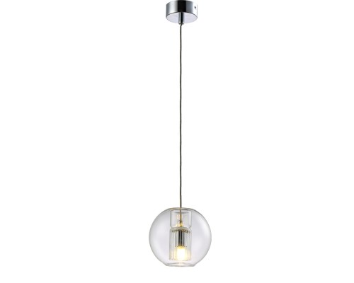 Светильник подвесной Crystal Lux BELEZA SP1 B CHROME G9 1*5W LED хром