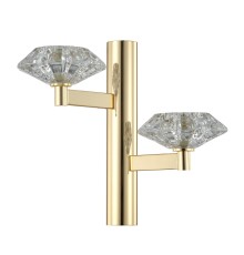 Бра Crystal Lux REBECA AP2 GOLD G9 2*40W Золотой