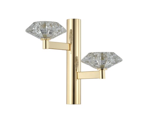 Бра Crystal Lux REBECA AP2 GOLD G9 2*40W Золотой